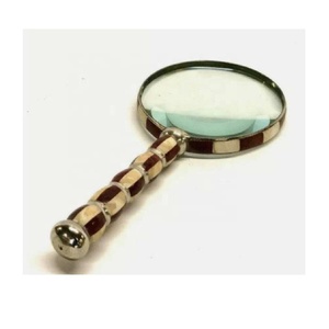 Venta caliente lupa madre de perla y placa de plata libros lector de periódicos biblioteca lupa lente hombre trabajo de oficina regalo - Product Image 5