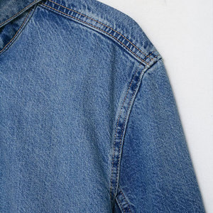 Womens Oversized <b>Denim</b> Cape Vest <b>Jacket</b> <b>Sleeveless</b> Jean Poncho Faded Wash Side Button Down Loose Shrug Coat Wholesale - Product Image 5