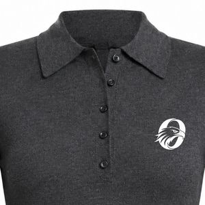 Women's Charcoal <b>Long</b> <b>Sleeve</b> <b>Golf</b> Polo Shirt Classic Athletic <b>Top</b> Comfortable <b>Golf</b> Clothing for Outdoor Activities Training - Product Image 3