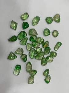 Piedras Preciosas de Tsavorita Bicolor Natural, Lisas, sin Taladrar, sin Cortar, de 8 mm, Granate Verde, Piedras Sueltas para Anillos, Joyería, Venta al por Mayor - Product Image 5