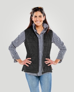 <b>Women's</b> <b>Waterproof</b> Quilted Puffer Vest Lightweight Sleeveless Zip Front Logo Polyester Filled Casual Outdoor <b>Packable</b> Outerwear - Product Image 4