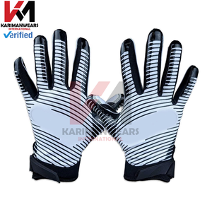 Guantes de Fútbol Americano Elite Griptac con Logotipo Personalizado OEM, Guantes Profesionales para Receptor, Rendimiento en Todo Clima, Equipo de Entrenamiento - Product Image 2