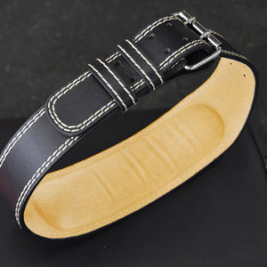 Genuine Leather High Quality Gym Weightlifting Belt Heavy Weight Lifting Lift Adult Waist Weight Lifting Belt - Product Image 5