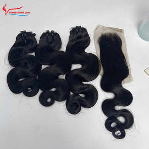 Ofertas especiales: Cabello humano vietnamita negro, ondulado al vapor, en trama, precio al por mayor - Product Image 5
