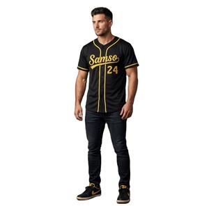 <b>Custom</b> Baseball Jersey Full Button Sublimation Team <b>Uniform</b> Men Women Breathable Polyester Sportswear OEM ODM Bulk - Product Image 5