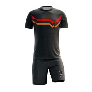 Uniformes de Fútbol Personalizados de Buena Calidad, Transpirables, Cuello en V, Manga Corta, Unisex, Uniformes de Entrenamiento de Fútbol Económicos, Conjuntos de Uniformes para Equipos de Fútbol - Product Image 2