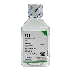 สารละลายฟอสเฟตบัฟเฟอร์ PBS ชนิดปลอดเชื้อสำหรับการเพาะเลี้ยงเซลล์และการล้างตัวอย่าง - Product Image 3