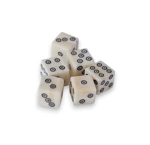 Accessoires de jeu de dés carrés en corne de buffle blanche polie, faits à la main, écologiques, thème moderne, objets d'art et de collection - Product Image 3