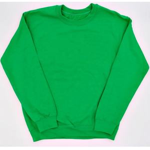 Université chenille brodée personnalisée Sweat-shirt en coton de haute qualité Patch chenille personnalisé Sweat-shirt vert et rose - Product Image 2