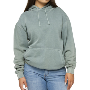Sweat à capuche pour femme en molleton doux, coupe décontractée, style vintage délavé, manches longues, 300g, personnalisable - Product Image 1