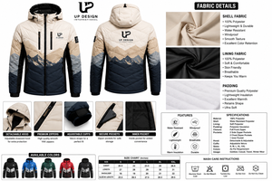 Chaqueta de Esquí Impermeable con Capucha para Hombre, Chaqueta de Nieve Acolchada para Invierno y Senderismo al Aire Libre, Fabricante OEM ODM - Product Image 5