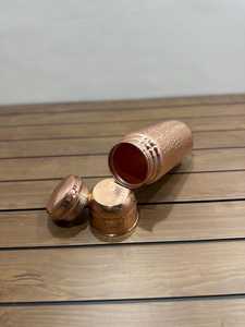 Reusable <b>Copper</b> <b>Drinking</b> <b>Bottle</b> with Airtight Lid - Product Image 2