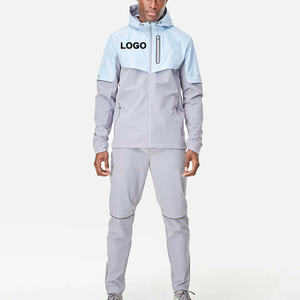 Chaqueta cortavientos personalizada 2026 para hombre con capucha, tela tejida de moda, capucha ajustable y cremallera frontal. - Product Image 4