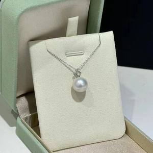 Luxury <b>Simple</b> S925 Silver Necklace Single Freshwater Edison Pearl Candy Heart Pendant Light Clavicle Chain Pearl Necklace - Product Image 1