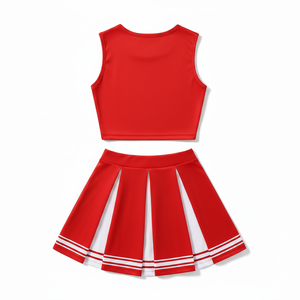Costume de pom-pom girl pour femmes, ensemble de cosplay, robe de football pour filles et adultes, ensemble d'Halloween, logo personnalisé, design avec strass et paillettes - Product Image 2