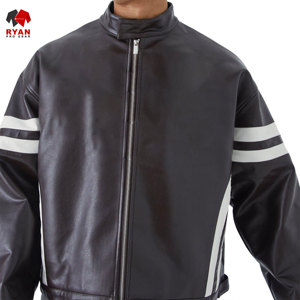 แจ็คเก็ตหนังผ้าเนื้อนุ่มสบาย ซิปปิดแบบสั่งทำพิเศษ ดีไซน์ของ Ryan Pro Gear พร้อมโลโก้สั่งทำพิเศษ ดีไซน์แบบ ODM - Product Image 1