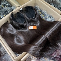 Perruque Lace Frontal Full HD Noir Jet Extensions de Cheveux Crus Vietnamiens Cuticule Alignée Densité 180%