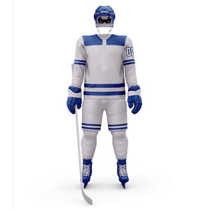 Ensemble d'uniformes de hockey sur glace unisexe en polyester respirant 2026, personnalisable avec logo et sublimation, avec marque privée - Product Image 2