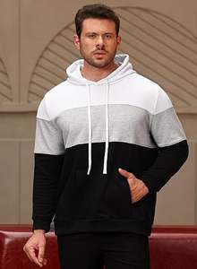 Sudadera con Capucha para Hombre, Estilo Urbano, Invierno, Mezcla de Poliéster y Algodón, Forro Polar, Transpirable, Ecológica, Informal, para Gimnasio, Fitness y Deportes - Product Image 2