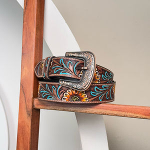 เข็มขัดหนังวัวแท้สำหรับผู้ชายและผู้หญิงปรับได้เข็มขัดหนังวัวแท้ - Product Image 4