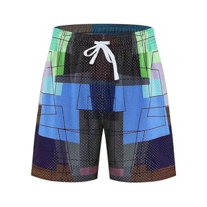 New Manufacture High Quality Summer Solid Canvas Sublimation Breathable Quick Dry Sports Custom Design Men's Sublimation <b>Shorts</b> - Product Image 3