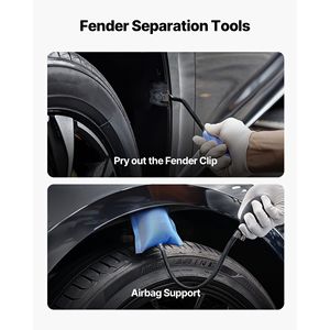 Kit di rimozione delle ammaccature Auto senza dolore per danni ai parafanghi riparazione sollevatore asta curva asta di porco in gomma riparazione del corpo attrezzatura - Product Image 6