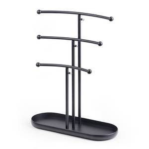 Gold Metal Jewelry Stand Rectangle Shape Multi Functional Tabletop Storage Trays For Bedroom Indoor Use - Product Image 2