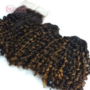 Extensiones de cabello rizado Pixie Color Piano vendedor al por mayor, 100% cabello humano vietnamita crudo para precio al por mayor - Product Image 6