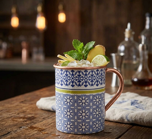 Taza de cobre de Moscú, tapa a prueba de fugas, Taza de cerámica aislada al vacío para té, café, cerveza y bebidas para bodas y fiestas - Product Image 4