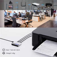 Oferta de Alta Calidad: Servidor de Impresión y Red Inalámbrico WAVLINK WL-NU516U1 USB2.0 N300 con LAN/Bridge WiFi de 10/100Mbps