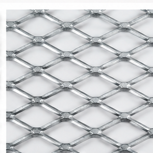 Tôle métallique perforée en acier galvanisé à motif losange, panneau de maille losangée galvanisée, revêtement en zinc - Product Image 4