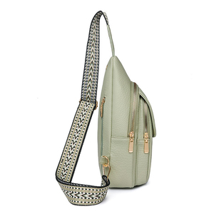 Womens Chest Sling <b>Bag</b> Casual Crossbody Shoulder Pack Lightweight Travel Storage Pouch Compact Daily Carry <b>Bag</b> Adjustable <b>Strap</b> - Product Image 1