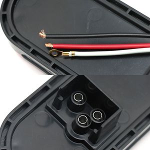 Set di 4 Luci Posteriori Ovali LED da 6 Pollici per Rimorchi e Camion, 10 LED, 12V, con Luce di Stop e 2 Coperture Rosse e 2 Bianche - Product Image 6