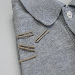 คุณภาพสูงหมายเลข40คลิปปกเสื้อพลาสติกชีวภาพ35มม. X 6มม. vnb แบรนด์ vnb ผลิตขึ้นเพื่อบรรจุเสื้อผ้า500ชิ้น/ถุง - Product Image 5