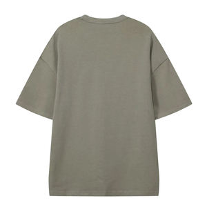 เสื้อยืดทรงบ็อกซี่โอเวอร์ไซส์ผ้าคอตตอน 100% หนัก 180GSM คุณภาพพรีเมียม พิมพ์โลโก้ตามสั่ง สำหรับผู้ชาย - Product Image 4