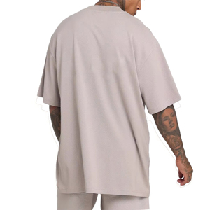 Timeless Casual Tee Men Summer Breathable Soft Cotton Cooling Crew Neck Short Sleeve Oversized Clean for Everyday Knitted - Product Image 4