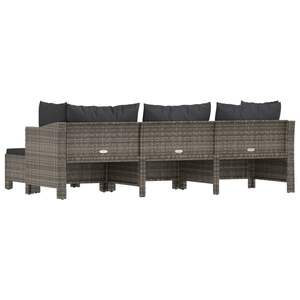 Conjunto de Muebles de Jardín de Poliratán Gris, Resistente y Duradero, Muebles de Exterior Prácticos - Product Image 6