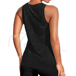 Wholesale Women's Casual High Quality Custom Plain Sleeveless Summer Streetwear Tank <b>Tops</b> Front Quick Dry Breathable - Product Image 2