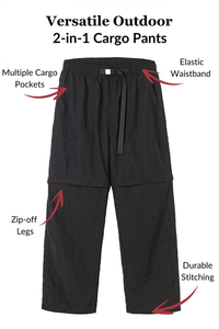 Pantalón Solid Trader Smart Convertible de Aspecto Elegante, Material Suave de Primera Calidad, Cómodo, Corte Regular, Ligero y Antiarrugas - Product Image 5