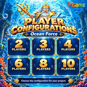 Kit de jeu d'arcade multijoueur VGAME Ocean Force 5.6 avec 9 armes spéciales pour projets de bornes d'arcade - Product Image 3