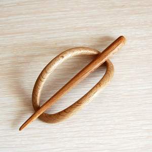 Pasador de Pelo de Madera Ecológico Hecho a Mano, Palillo de Pelo de Madera Natural para Mujer, Accesorio de Artesanía de Bambú y Madera - Product Image 6