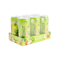 Eau de Coco Pure et Fraîche 100% Naturelle Saveur Ananas 330ml en Canette Stérilisée OEM/ODM – Vente en Gros de Haute Qualité Originale