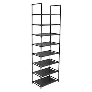 Libreria Angolare Industriale a 4 Ripiani in Legno, Scaffale Autoportante per Stoccaggio ed Esposizione in Cucina, Soggiorno, Studio - Product Image 6