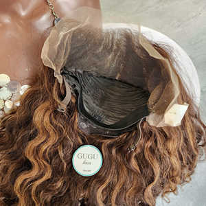 Perruques en cheveux vierges vietnamiens, dentelle HD transparente, ondulations profondes, pour coloration, longueur 22-30 pouces, vente en gros - Product Image 2