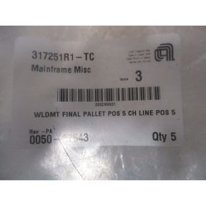 AMAT 0050-27543 WLDMT FINAL PALLET POS 5 CH LINE - อุปกรณ์และอะไหล่เซมิคอนดักเตอร์ระดับโลกที่เชื่อถือได้ - Product Image 1