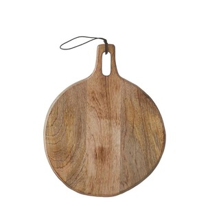 Planche à découper rectangulaire multifonction en bois de manguier naturel avec poignée, bloc de découpe de cuisine à grain naturel, design durable - Product Image 2