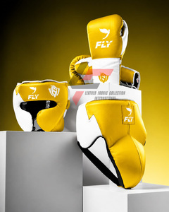 Nuevo conjunto de boxeo de cuero original de primera calidad con diseño llamativo y personalizado, conjunto de entrenamiento de artes marciales de boxeo para adultos. - Product Image 4