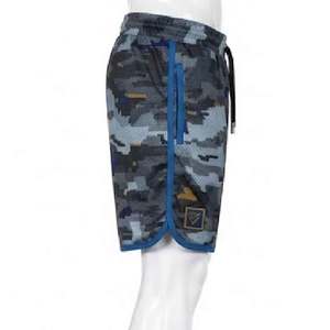 Shorts en maille camouflage streetwear personnalisés pour hommes – OEM/ODM, respirants, confortables, prix usine, commandes en gros, athlétiques - Product Image 5