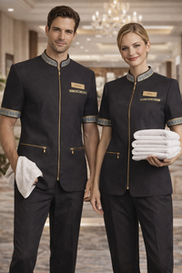 Chaquetas de Chef Profesionales Unisex Vesbhusha, 100% Poliéster, Estampado Digital, Manga Larga, Corte Regular, para Uso en Restaurantes y Bares - Product Image 3