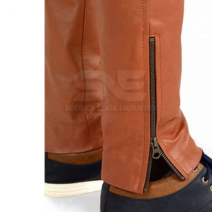 Pantalones de Cuero para Hombre, Cálidos para Invierno, de Peso Medio, con Forro de Lona, Cómodos, de Secado Rápido, Ecológicos, Transpirables, Casuales, al Mejor Precio - Product Image 5